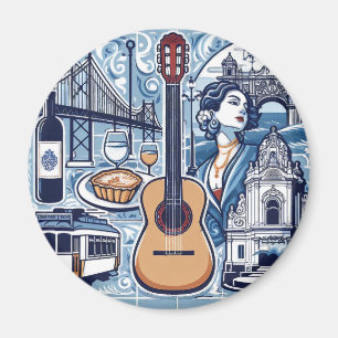 Blåbriljan om Lissabon- och portugisisk kultur Magnet