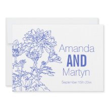 Blåbröllopsinbjudan bröllop