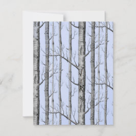 Blåbröllopsinbjudan Träd Inbjudningar