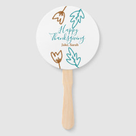 Blåbrun höst löv blomma h, happy thanksgiving