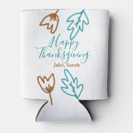 Blåbrun höst löv blomma h, happy thanksgiving