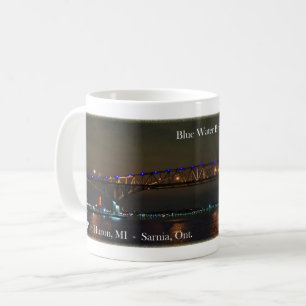Blåbryggbron Vatten natt mugg