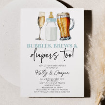 Blåbubblor bringar och blöjor också! Baby Shower