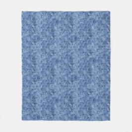 Blåbubblor Fleecefilt