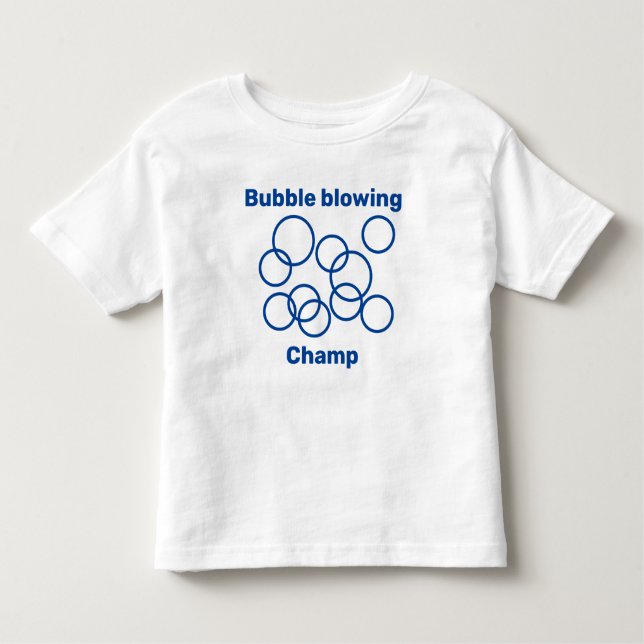 Blåbubblor, söta, bubbelblåsare t shirt (Framsida)