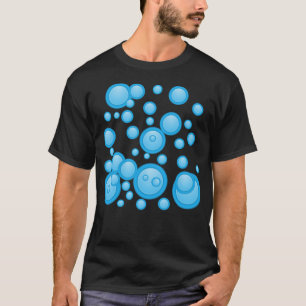 Blåbubblor visar att man hoppar av en njure t shirt