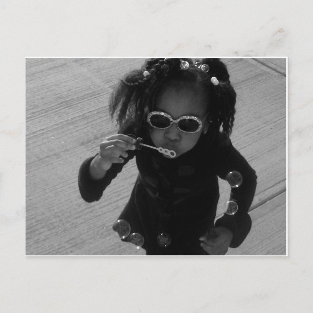 Blåbubblor Vykort (Framsida)