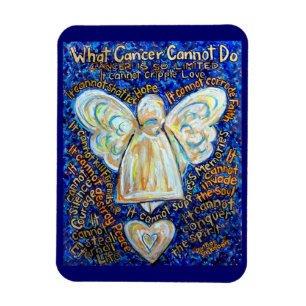 Blåcancer och Guld Cancer kan inte göra angelmag Magnet