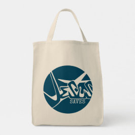 Blåcirkeln Kor Jesus saves Graffiti Tygkasse
