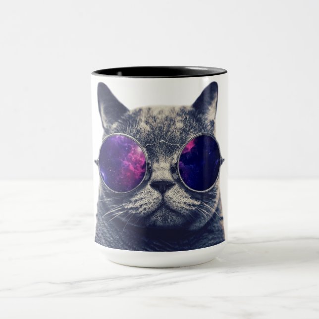 Black 15 oz Combo Mugg (Center)