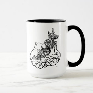 Black 15 oz Ringer Mugg