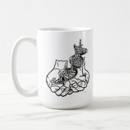 Black 15 oz Ringer Mugg