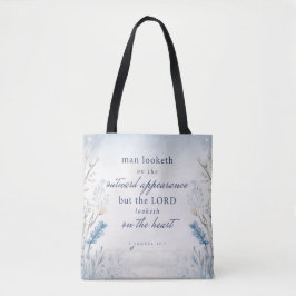 Bläck 1 Samuel 16:7 Vattenfärg Tote Bag Tygkasse