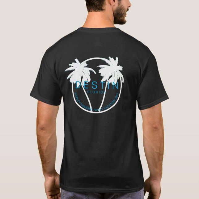 Black 2023 Family Vacation T-Shirt (Baksida)