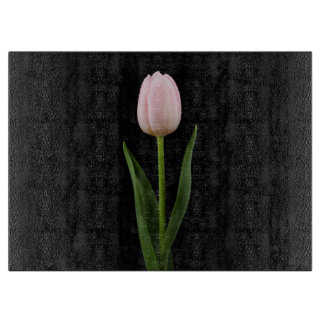 Black 4 Luxe Glass board Blush Pink Tulip
