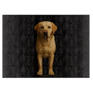 Black 4 Luxe Glass board Minimalist Labrador