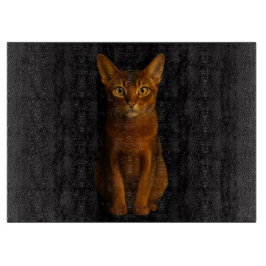 Black 4 Luxe Glass cutting board Abyssinian Beauty