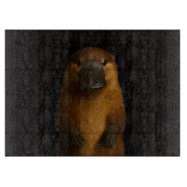 Black 4 Luxe Glass cutting board Elegant Platypus