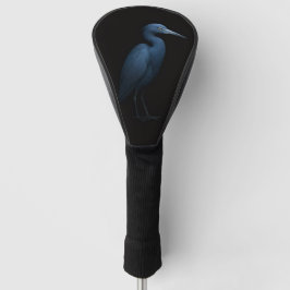 Black 4 Luxe Golf Driver Cover, Little Blue Heron