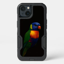 Black 4 Luxe  iPhone 13 Case, Rainbow Lorikeet 