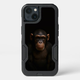 Black 4 Luxe  iPhone 13 Case, Serene Chimpanzee