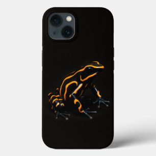 Black 4 Luxe iPhone 13 Fodral, Black Orange Frog