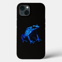 Black 4 Luxe iPhone 13 Fodral, Electric Blue Frog