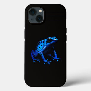 Black 4 Luxe iPhone 13 Fodral, Electric Blue Frog