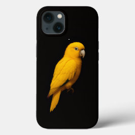 Black 4 Luxe iPhone 13, Golden Parakeet