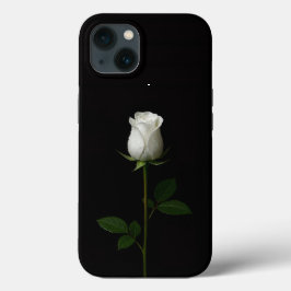 Black 4 Luxe iPhone 13, Pure White Rose