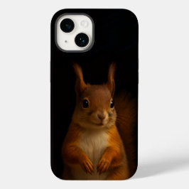Black 4 Luxe iPhone 14 Fodral-Mate, Red Squirrel