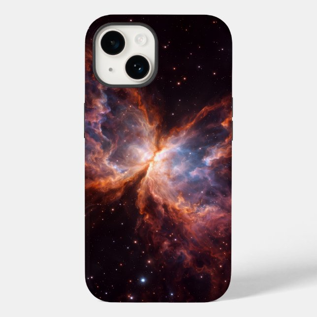 Black 4 Luxe iPhone 14 Mate, Butterfly Nebula (Baksida)