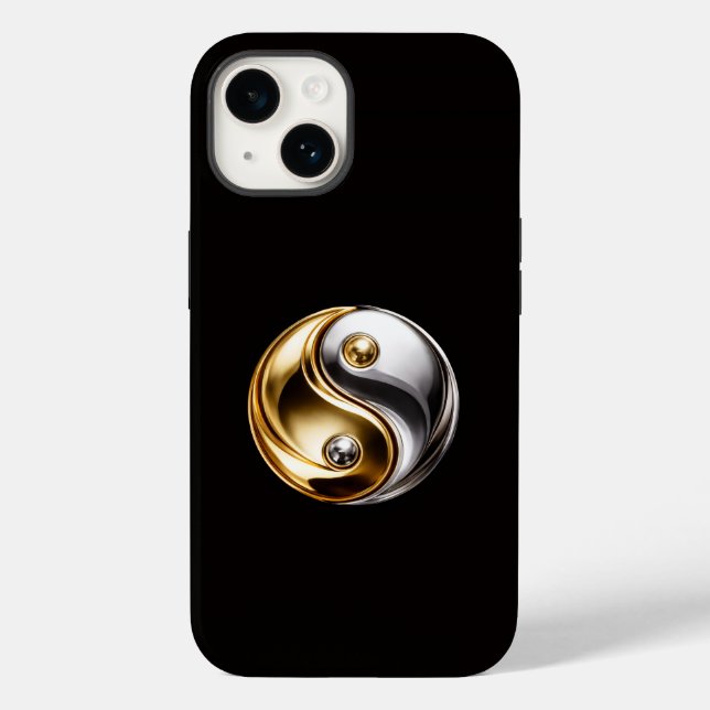 Black 4 Luxe iPhone 14 Mate, Harmony Yin Yang (Baksida)