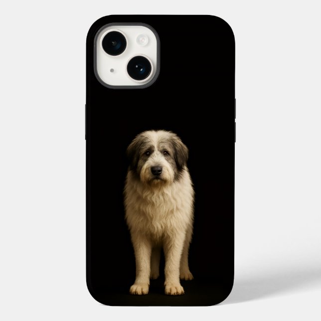 Black 4 Luxe iPhone 14 Mate, Mioritic Shepherd (Baksida)