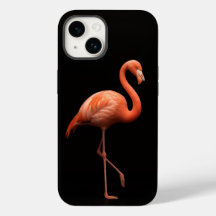 Black 4 Luxe iPhone 14 Mate, Rosa Flamingo