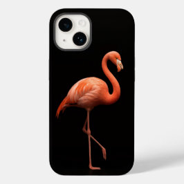 Black 4 Luxe iPhone 14 Mate, Rosa Flamingo