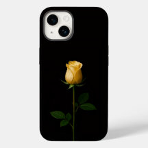 Black 4 Luxe iPhone 14 Mate, Sunlit Yellow Rose