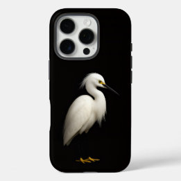 Black 4 Luxe iPhone 16 Pro, Snowy Egret