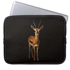Black 4 Luxe Laptop Sleeve, Elegant Gazella Laptop Fodral