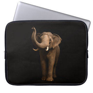 Black 4 Luxe Laptop Sleeve, Mighty Elephant Laptop Fodral