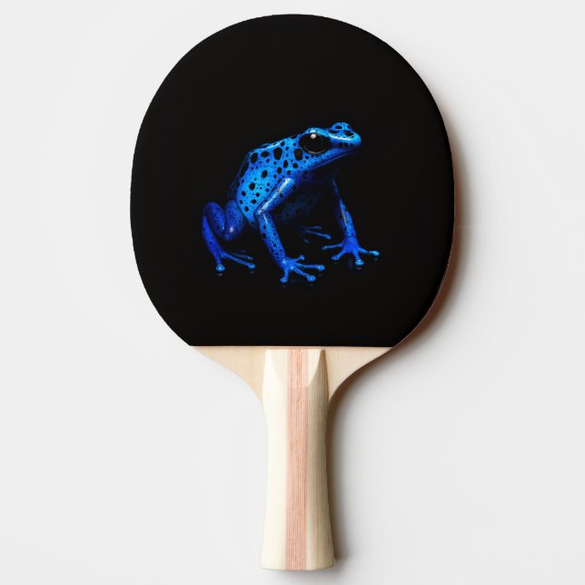 Black 4 Luxe ping pong paddle, Blue Frog Pingisracket (Baksidan)