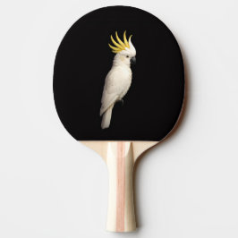 Black 4 Luxe ping pong paddle, Crested Cockatoo Pingisracket