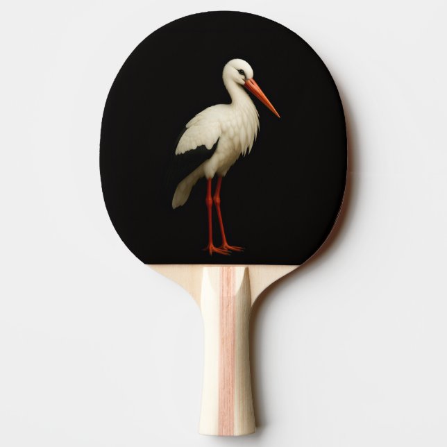 Black 4 Luxe ping pong paddle, Graceful Stork Pingisracket (Baksidan)