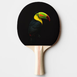 Black 4 Luxe ping pong paddle, Keel Billed Tucan Pingisracket