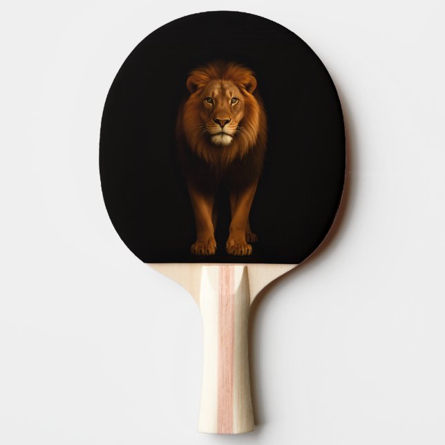 Black 4 Luxe ping pong paddle, Majestic Lion Pingisracket (Baksidan)