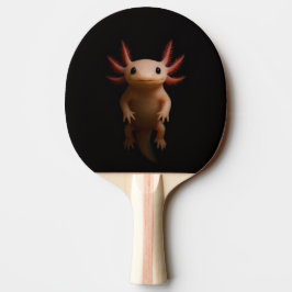 Black 4 Luxe ping pong paddle, Mexican Axolotl Pingisracket