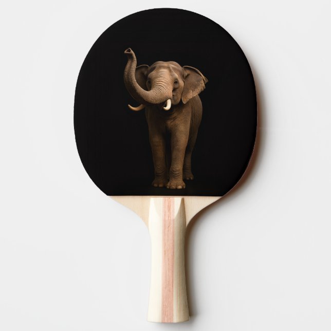 Black 4 Luxe ping pong paddle, Mighty Elephant Pingisracket (Baksidan)