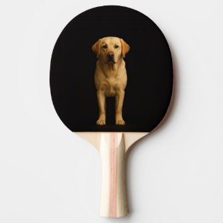 Black 4 Luxe ping pong paddle, Minimalist Labrador Pingisracket