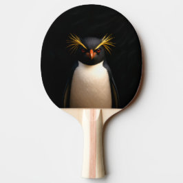 Black 4 Luxe ping pong paddle, Rockhopper Penguin Pingisracket