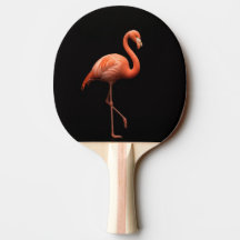 Black 4 Luxe ping pong paddle, Rosa Flamingo